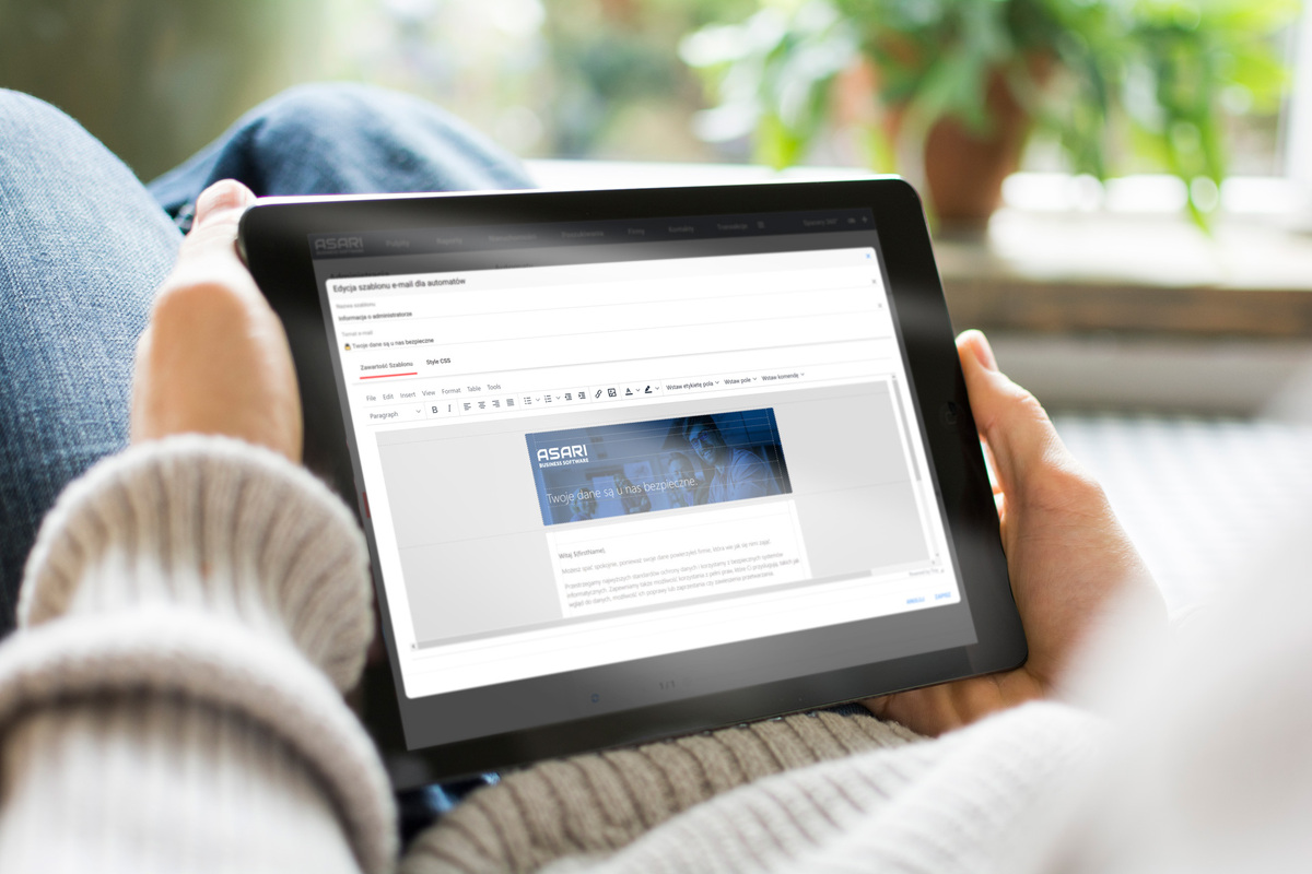 Szablony automatycznych wiadomości w ASARI CRM